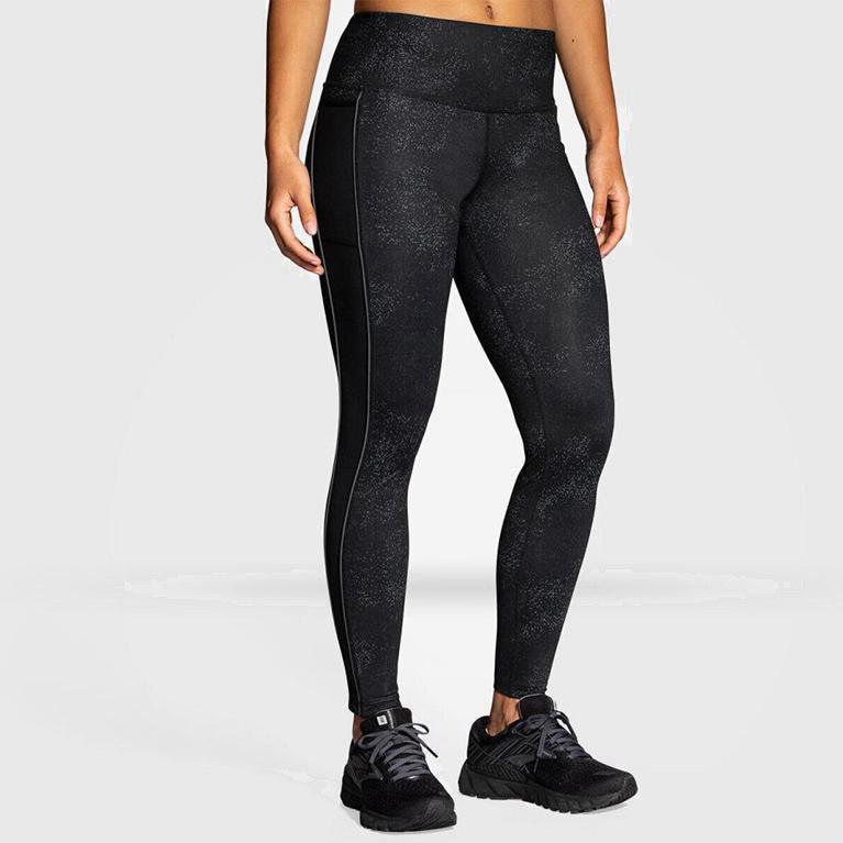 Brooks Greenlight Running Leggings Dame Outlet - Grå - Norge (DFG642358)